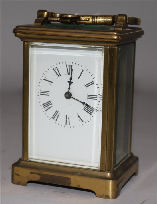 A French eight day carriage timepiece